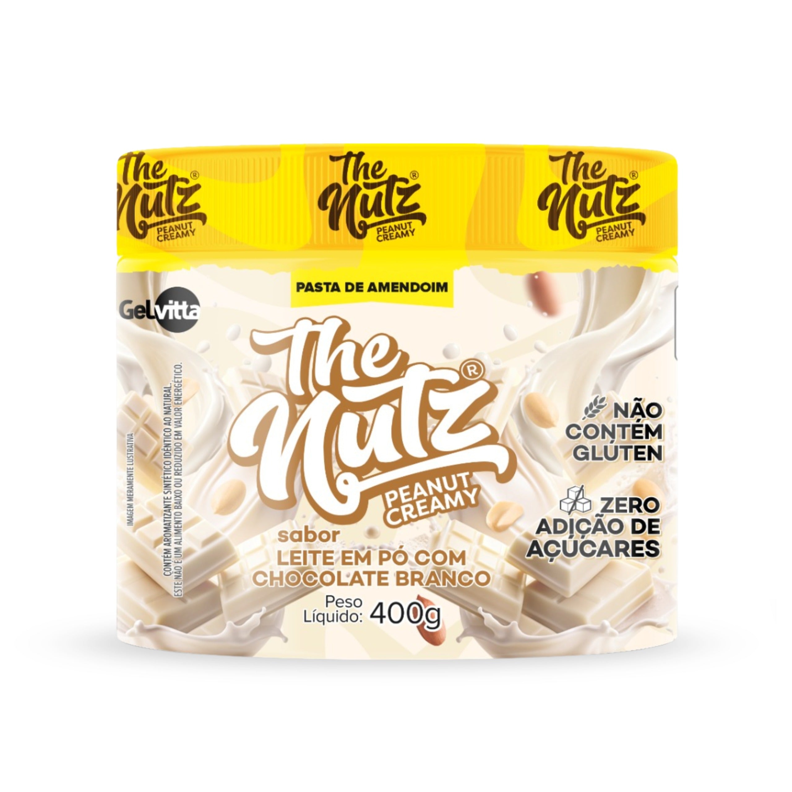 PASTA DE AMENDOIM THE NUTZ LEITE EM PÓ COM CHOCOLATE BRANCO - ZERO AÇÚ