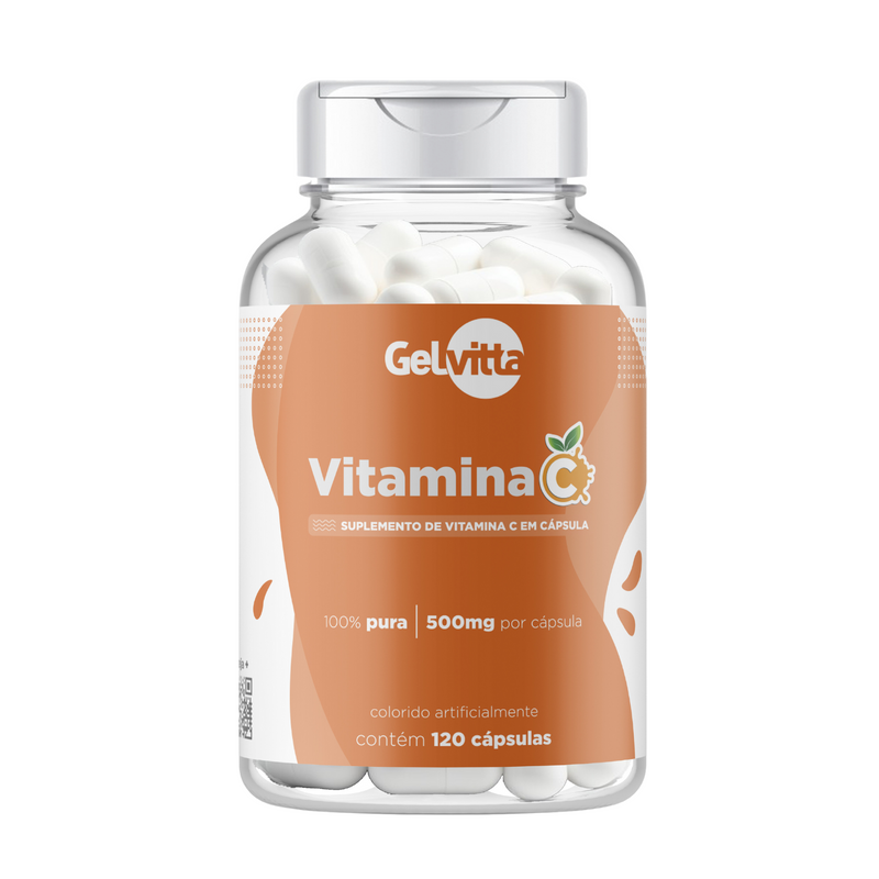 VITAMINA C PURA EM CÁPSULAS IMUNIDADE