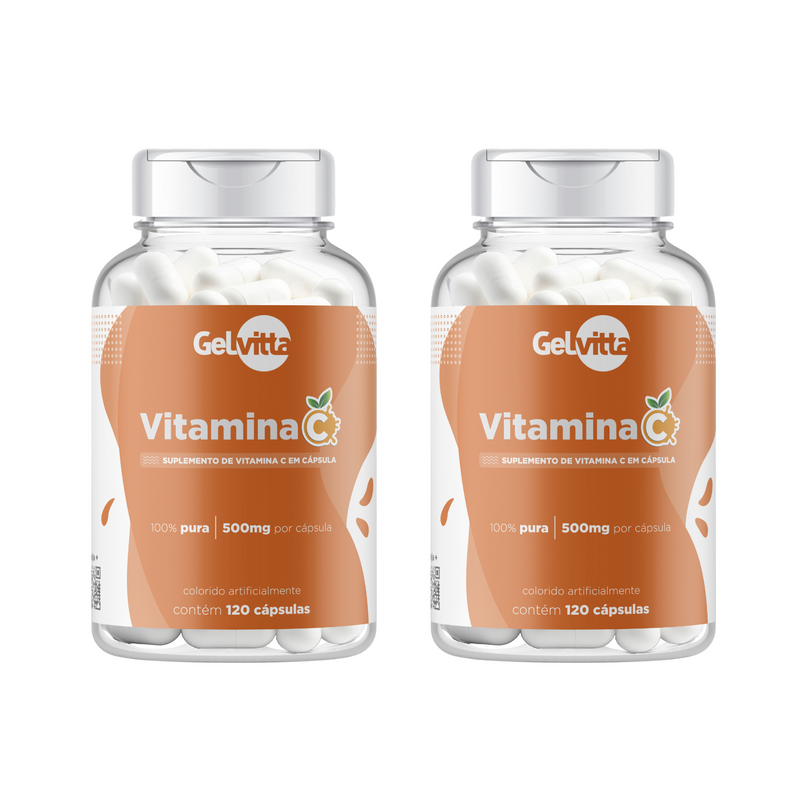 VITAMINA C PURA EM CÁPSULAS IMUNIDADE