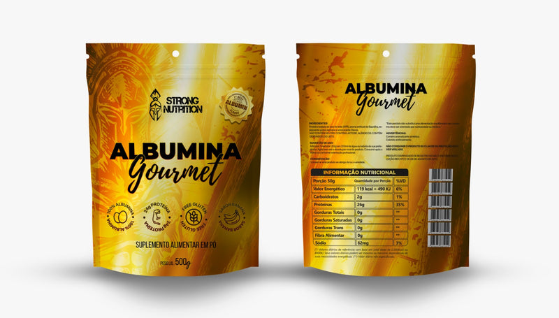 ALBUMINA GOURMET 500g – PROTEÍNA NATURAL DA CLARA DO OVO
