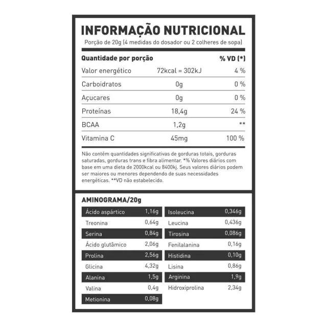 COLÁGENO PURO COM BCAA E VITAMINA C 1 KG - Gelvitta