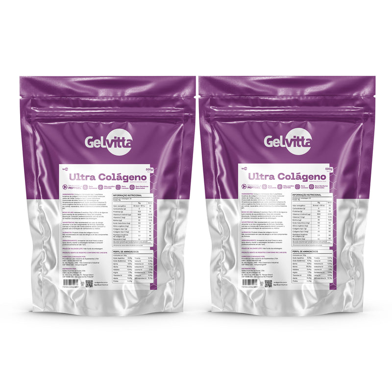 ULTRA COLÁGENO COM ÁCIDO HIALURÔNICO + SILÍCIO ORGÂNICO + RESVERATROL + PEPTÍDEOS BIOATIVOS COM A TECNOLOGIA PEPTGEL®