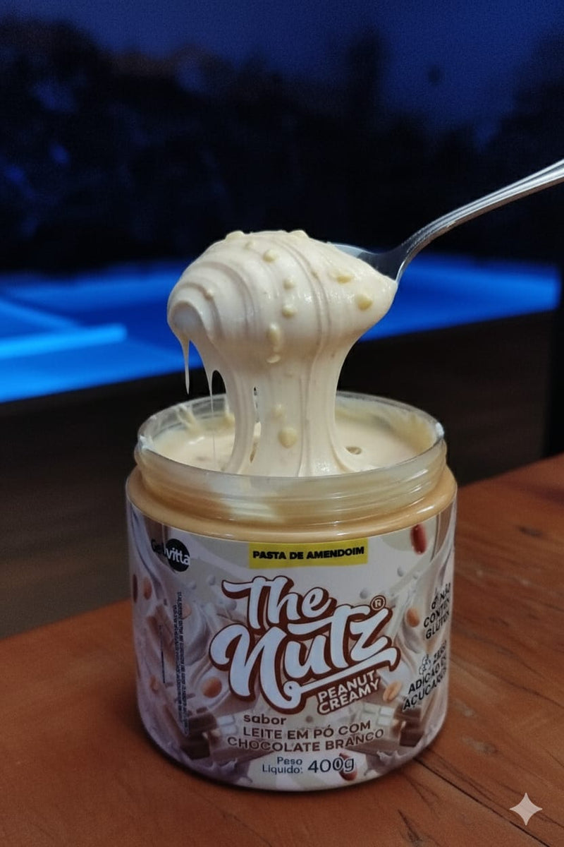 PASTA DE AMENDOIM THE NUTZ SABOR AVELÃ CREAM 400 G - ZERO AÇUCAR