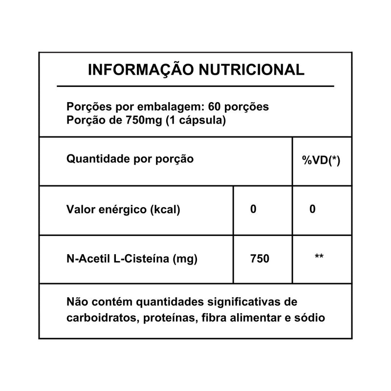 NAC - N-ACETIL L-CISTEÍNA - SUPER SUPLEMENTO