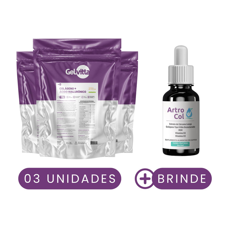 COLÁGENO VERISOL® COM ÁCIDO HIALURÔNICO HAPLEX® PLUS, BIOTINA E VITAMINA C 1 KG