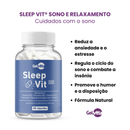 SLEEP VIT® - SONO E RELAXAMENTO - MELATONINA-TRIPTOFANO-MAGNÉSIO-VITAMINA B12-VITAMINA B3-VITAMINA B6