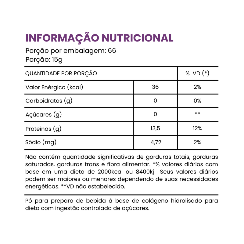 COLÁGENO PURO + LEITE DE COCO PURO + VITAMINA C
