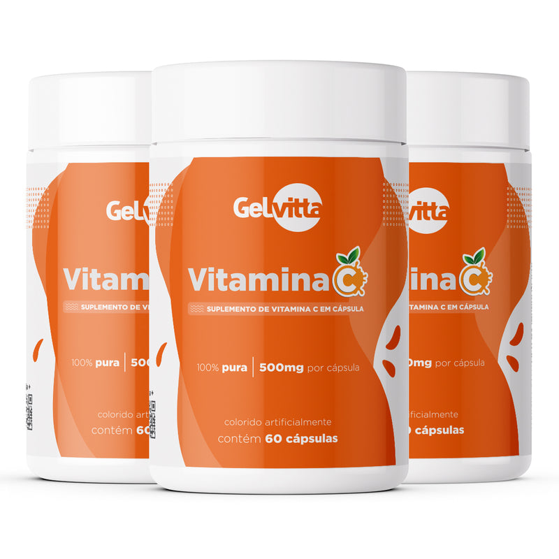 VITAMINA C PURA EM CÁPSULAS IMUNIDADE