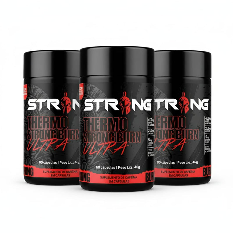 THERMO STRONG BURN ULTRA – EMAGRECEDOR STRONG NUTRITION - 60 Cápsulas