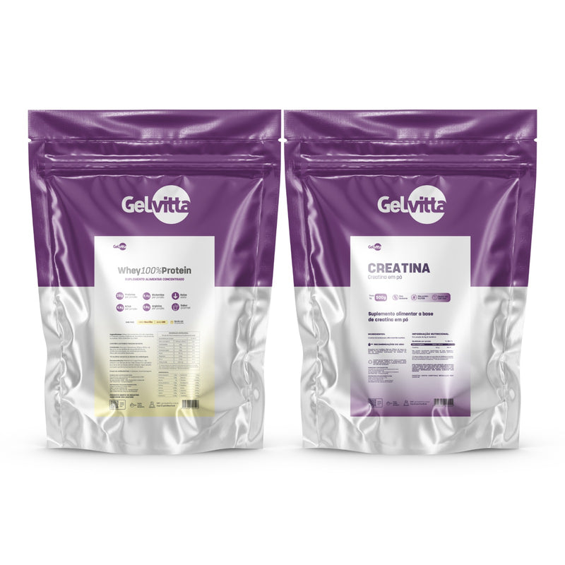 KIT WHEY PROTEIN + CREATINA MONOHIDRATADA PURA